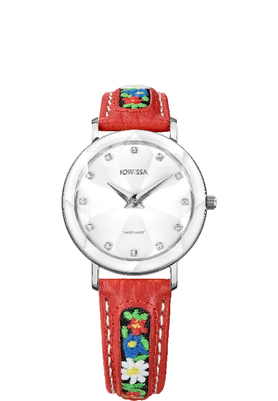 watches for people with poor eyesight-Facet Swiss Ladies Watch J5.777.M