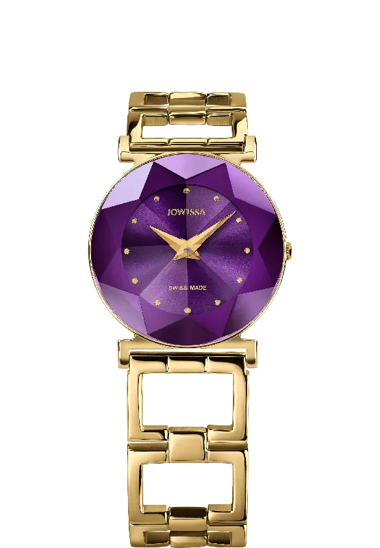 best watches with luminous hands for night-time use-Facet Swiss Ladies Watch J5.849.M