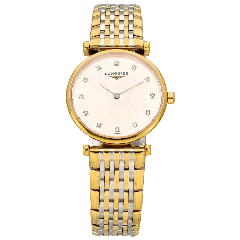 slim profile watches for women-Longines La Grande Classique L4.209.2 24mm Gold Plated Watch