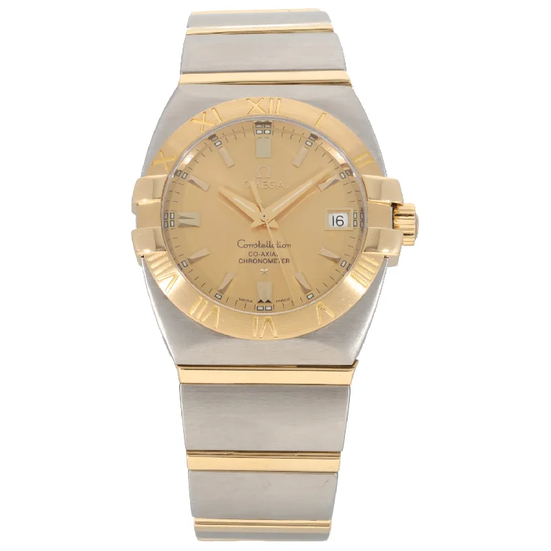 watches for hiking with temperature sensor-Omega Constellation 36mm Bi-Colour Watch