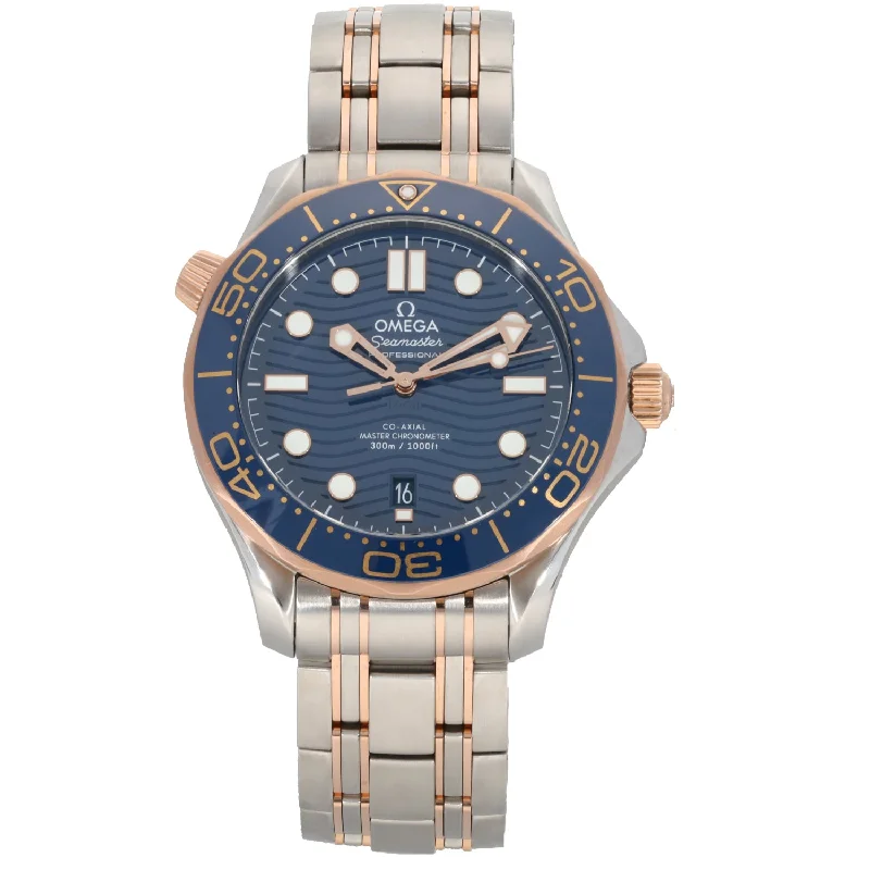 trendy watches for fashionable men-Omega Seamaster 210.20.42.20.03.002 42mm Bi-Colour Watch