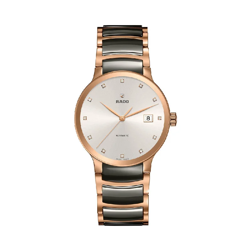 best smartwatch for elderly people-Rado Centrix Automatic Diamonds R30183762 Women Watch