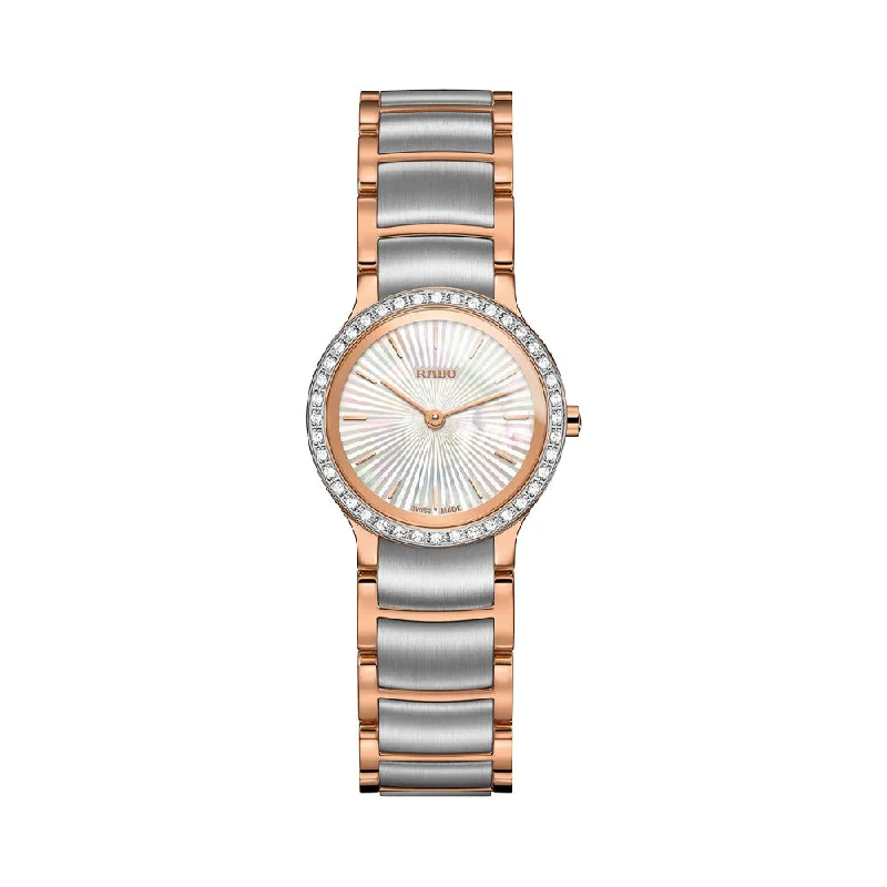 minimalistic watches for men-Rado Centrix Diamonds R30218923 Women Watch