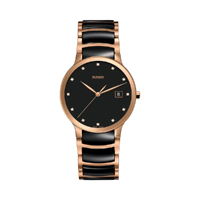 elegant watches for women’s formal occasions-Rado Centrix Diamonds R30554732 Women Watch