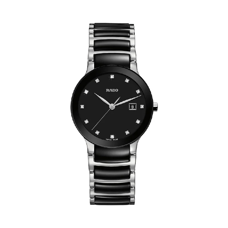 trendy watches for teens-Rado Centrix Diamonds R30935752 Women Watch