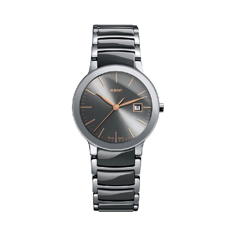 fitness watches with pulse and activity monitoring-Rado Centrix R30928132 Women Watch