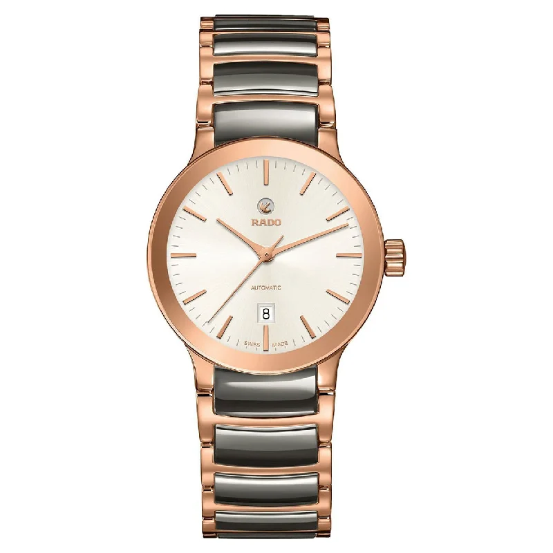 analog watches for casual use-Rado Centrix White Dial Women 28mm