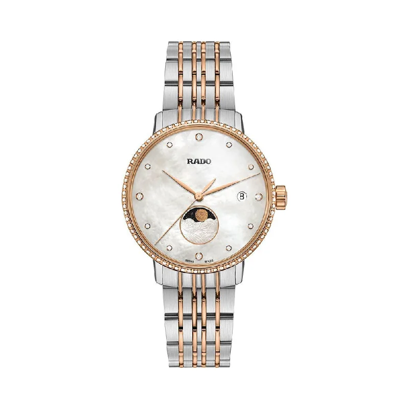 watches for extreme sports with shock resistance-Rado Coupole Classic Diamonds R22882923 Women Watch