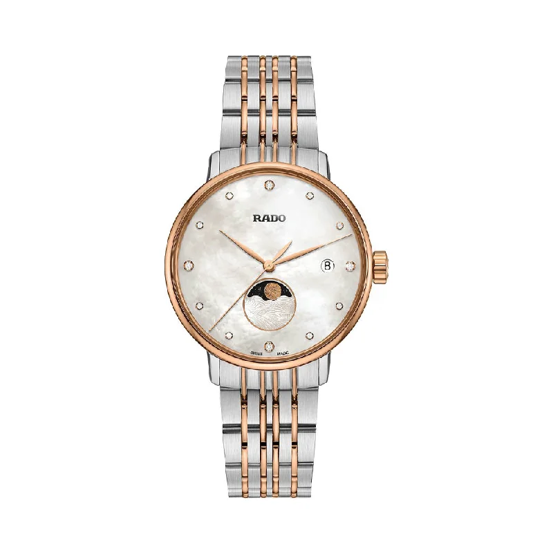 women’s smartwatches with sleep tracking-Rado Coupole Classic Diamonds R22883923 Women Watch