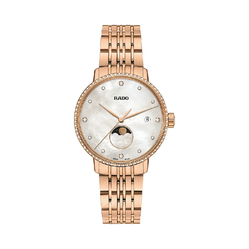 watches with chronograph and date display-Rado Coupole Classic Diamonds R22884923 Women Watch