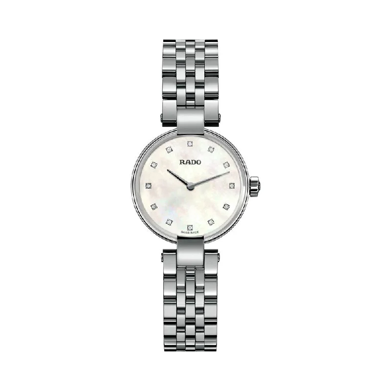 watches with second hand feature for timing events-Rado Coupole Diamonds R22854929 Women Watch