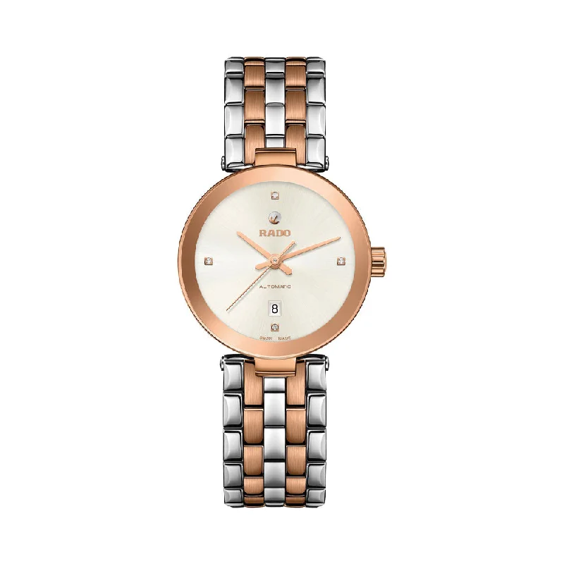 watches with sapphire crystal glass for scratch resistance-Rado Florence Automatic Diamonds R48900733 Women Watch