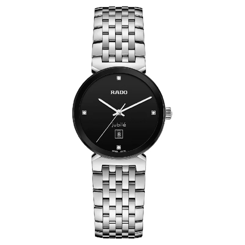 smartwatch with sleep tracker-Rado Florence Black Dial Women 30mm