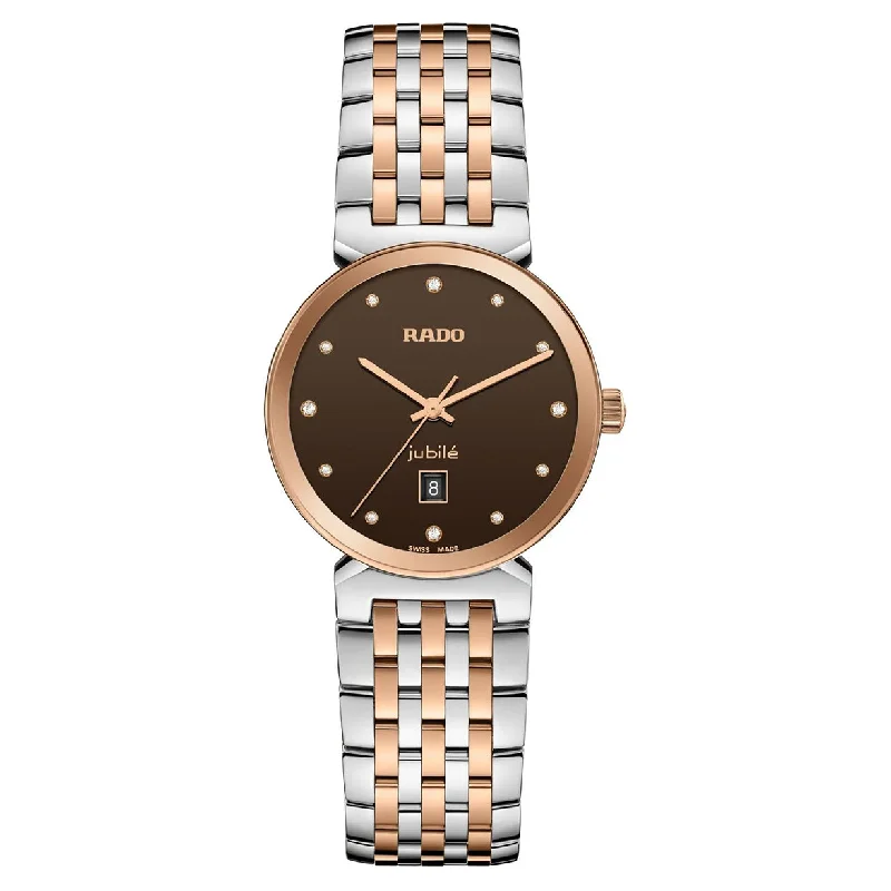 unique watch designs for men-Rado Florence Brown Dial Women 30mm