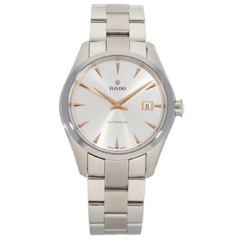 watches with dual time zone features-Rado Hyperchrome R32115113 39mm Stainless Steel Watch