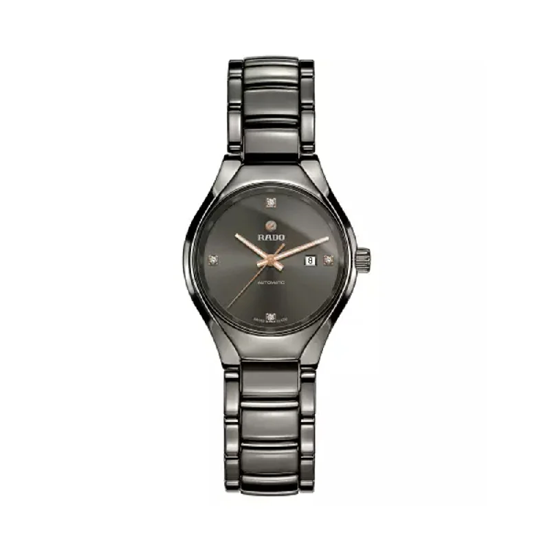 budget-friendly watches for young adults-Rado True Automatic Diamonds R27243712 Women Watch