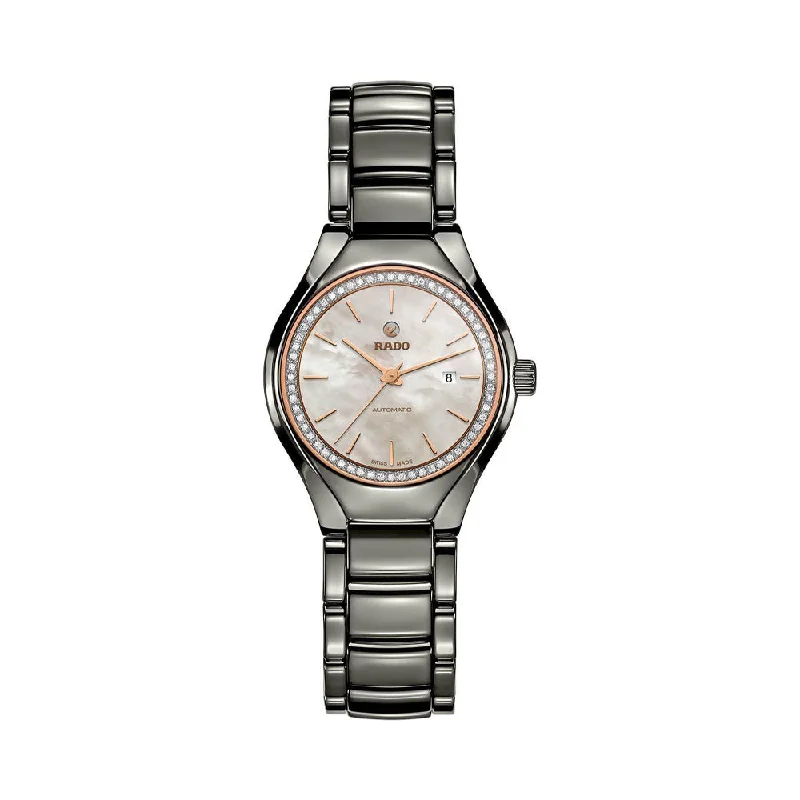 custom watches with personalized message-Rado True Automatic Diamonds R27243852 Women Watch