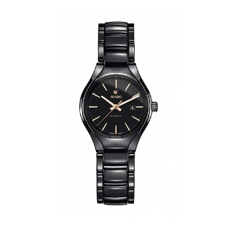 luxury leather watches for women-Rado True Automatic R27242162 Women Watch