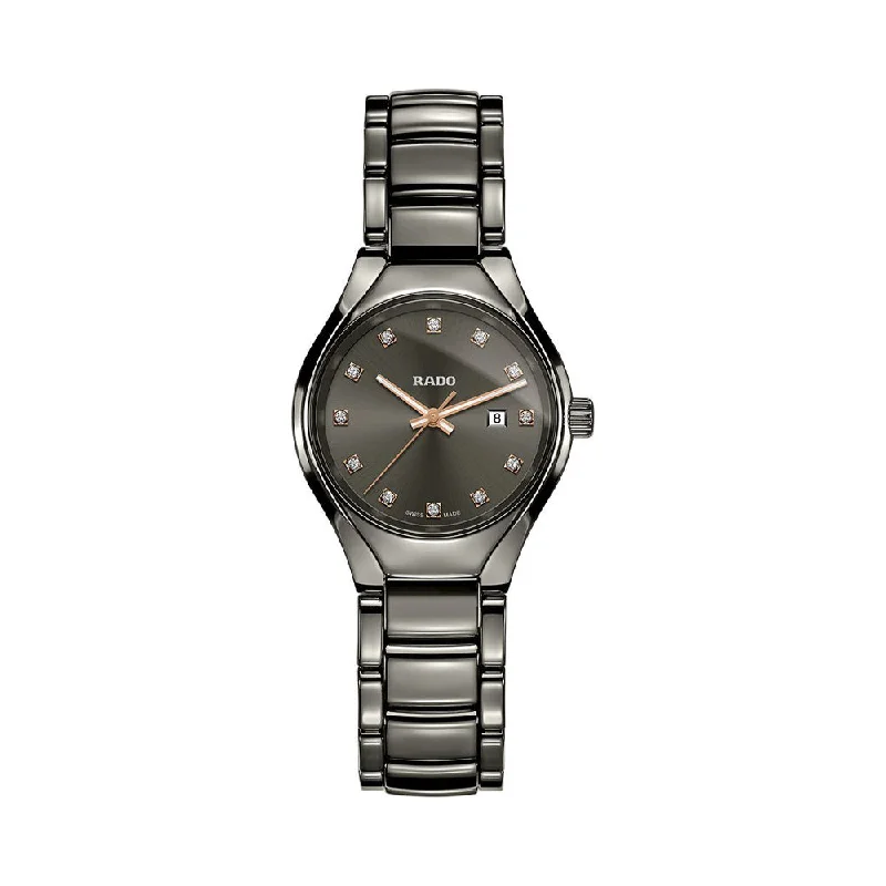 mechanical watches for watch collectors-Rado True Diamonds R27060732 Women Watch