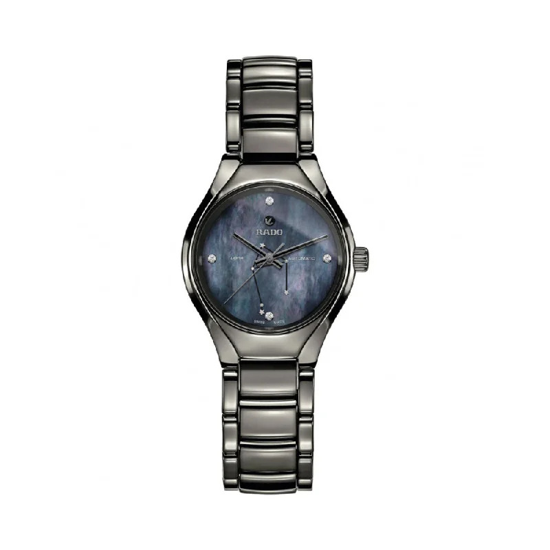 sleek watches for business meetings-Rado True Star Sign - Libra R27243942 Women Watch