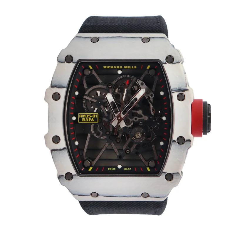 eco-friendly wristwatches-Richard Mille RM35-01 49mm Skeleton Dial Watch Ref# RM35-01