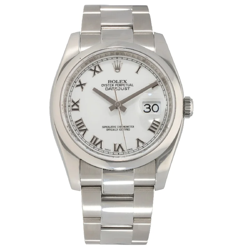 slim profile watches for women-Rolex Datejust 116200 36mm Stainless Steel Watch