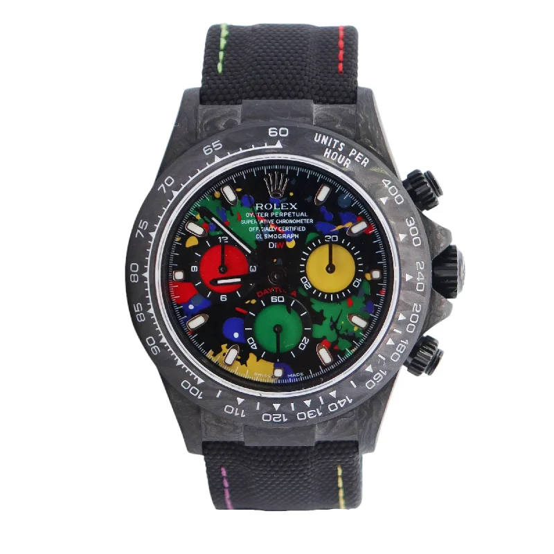 watches with tachymeter for speed calculation-Rolex Daytona 40mm Black Dial Watch Ref# 116500LN