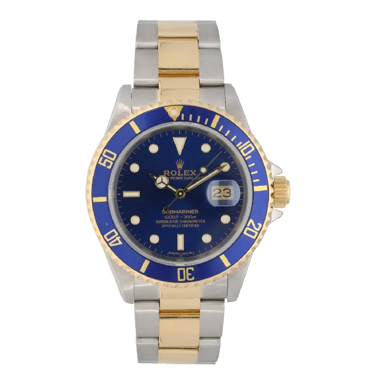 watches with moonphase complication-Rolex Submariner 16613 40mm Bi-Colour Watch