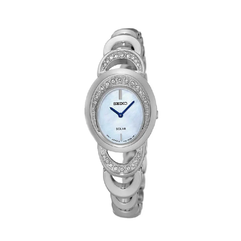 high-end Swiss watches-Seiko Solar SUP295P1 Watch For Women