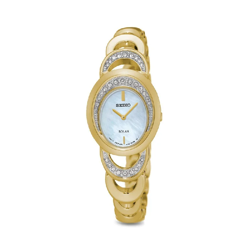 elegant watches for women’s formal occasions-Seiko Solar SUP298P1 Watch For Women