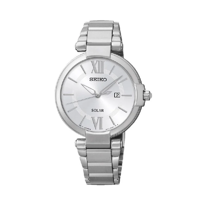 stylish watches for men under 100 dollars-Seiko Solar SUT153P1 Watch For Women