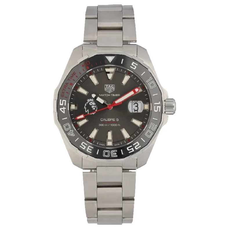 fitness watches with built-in GPS-Tag Heuer Aquaracer WAY201D 43mm Stainless Steel Watch