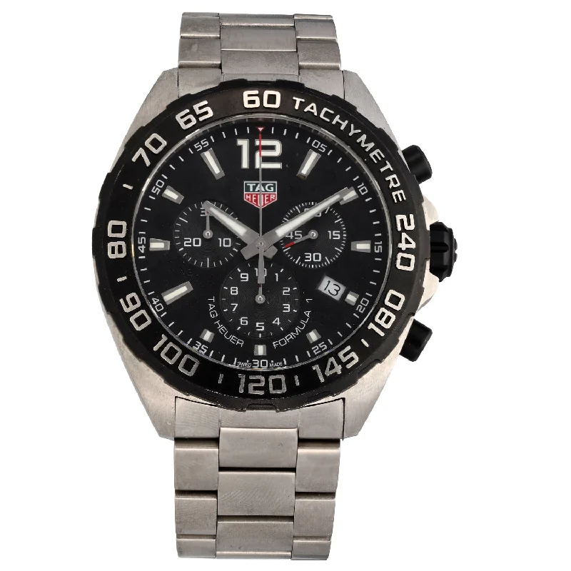 watch brands with lifetime warranty-Tag Heuer Formula 1 CAZ1010 43mm Stainless Steel Watch