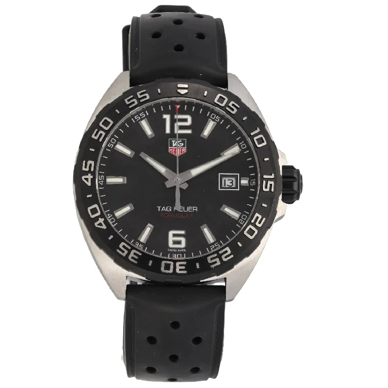 limited edition watches for watch collectors-Tag Heuer Formula 1 WAZ1110 41mm Stainless Steel Watch