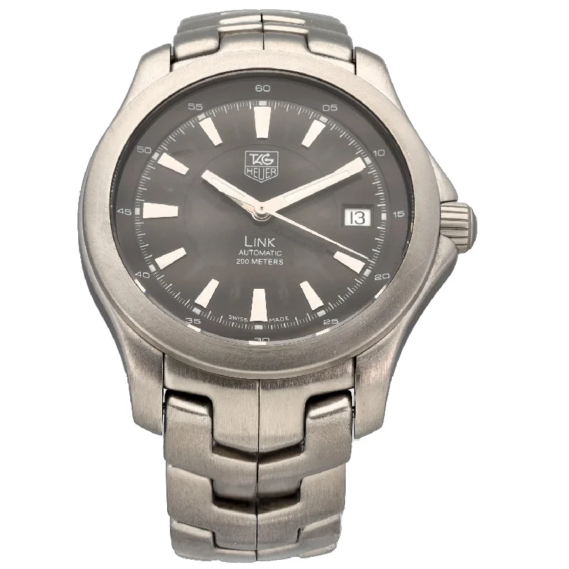 affordable smartwatches with good battery life-Tag Heuer Link WJF2110 38mm Stainless Steel Watch