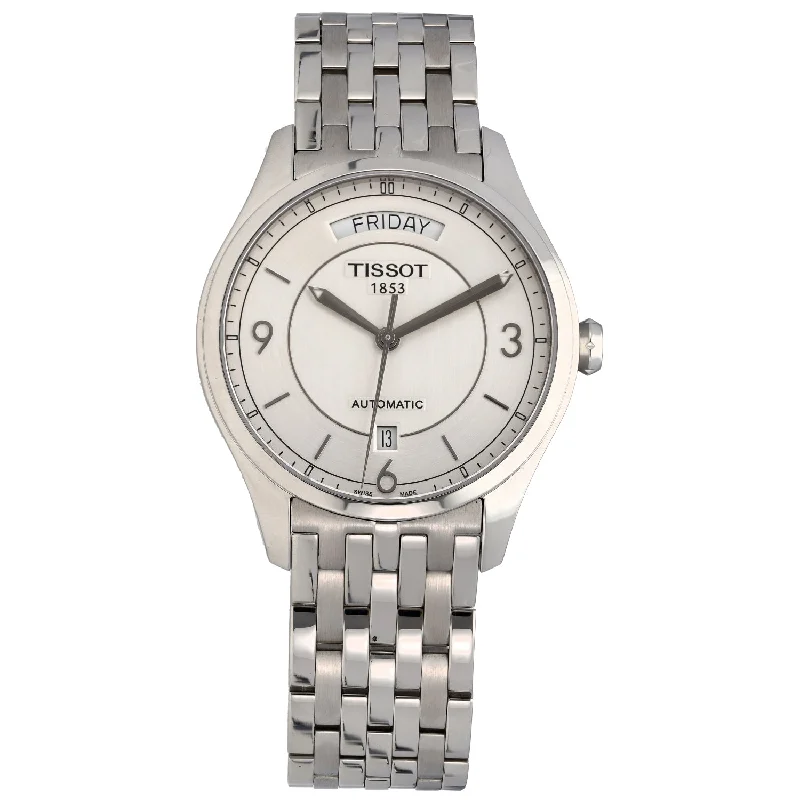 fitness watches with built-in GPS-Tissot T-One T038430 A 38mm Stainless Steel Watch