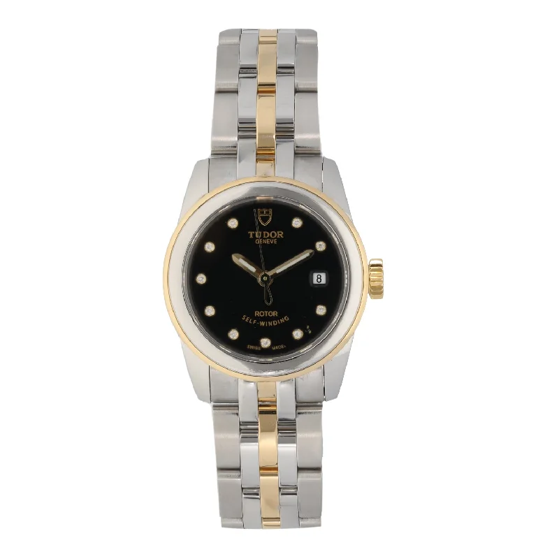 watches for men with rugged design-Tudor Glamour Date 51003 26mm Bi-Colour Watch